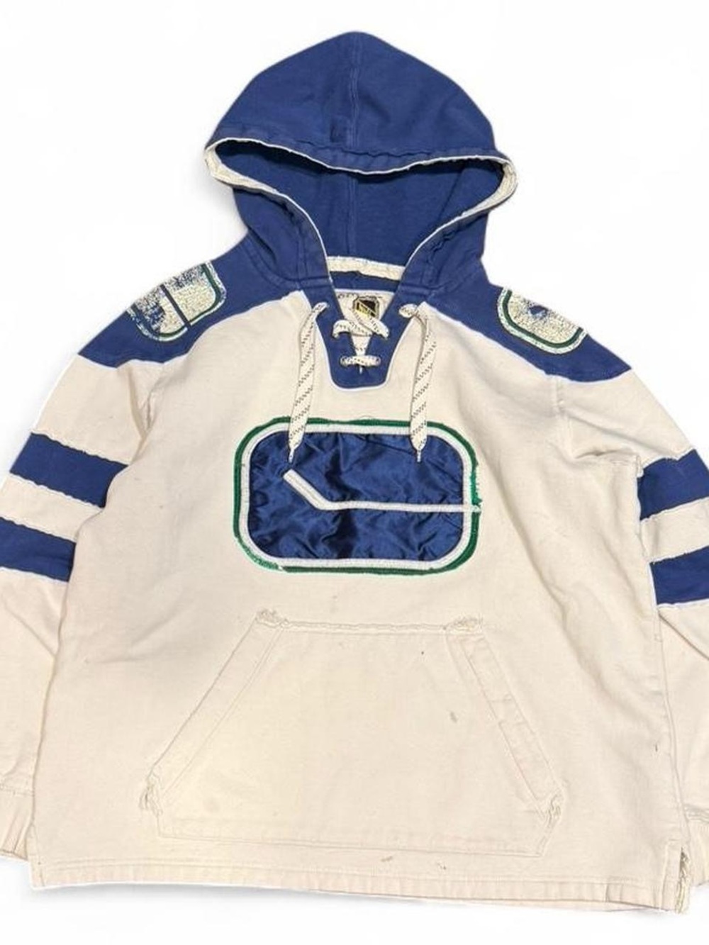 Vintage CCM NHL Distressed Jersey Boxy Hoodie